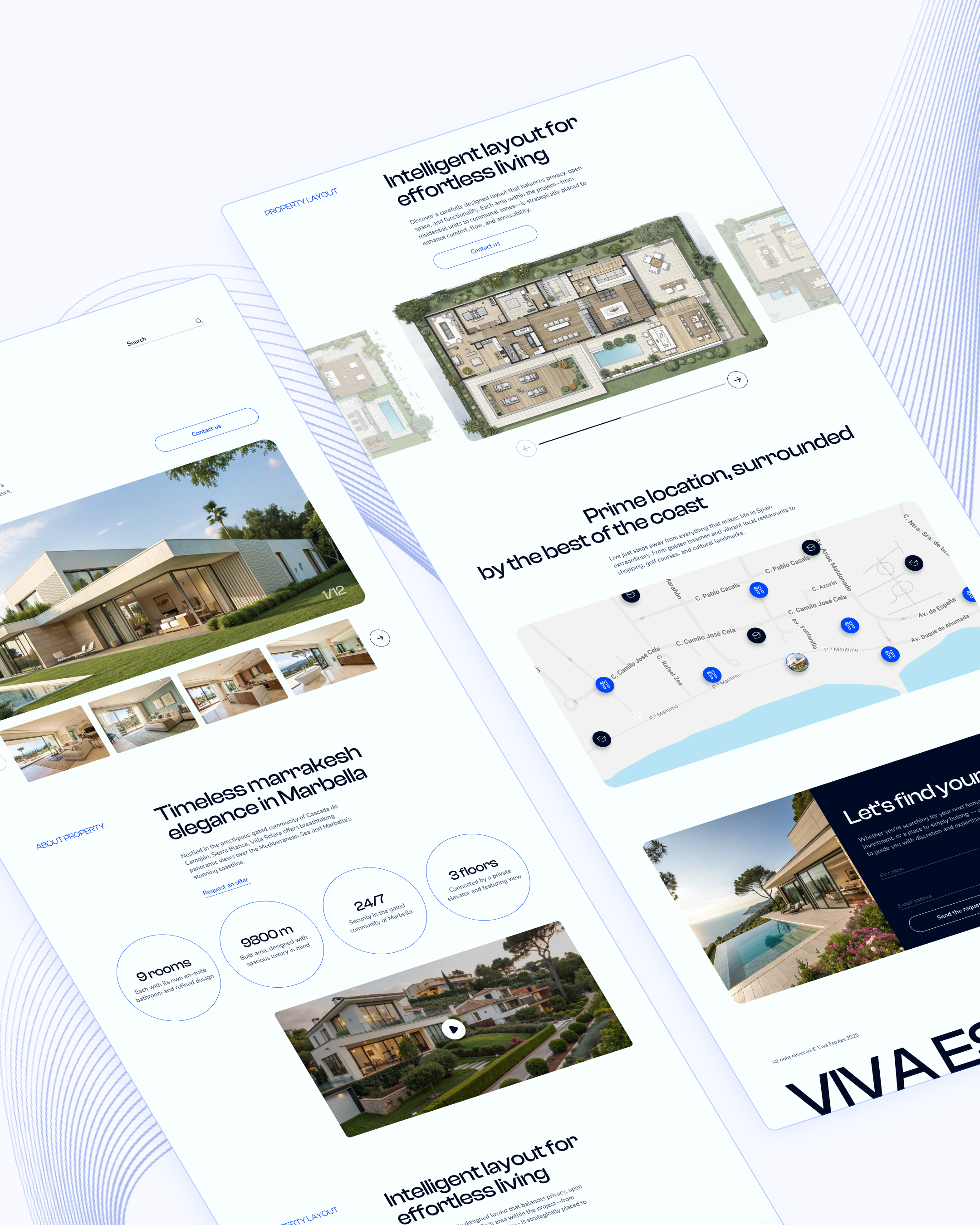 real estate website pages